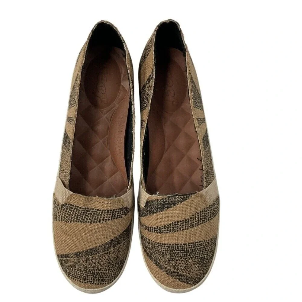 Reef Women's Slip On‎ Loafers Espadrille Shoes Neutral Stripe Comfort